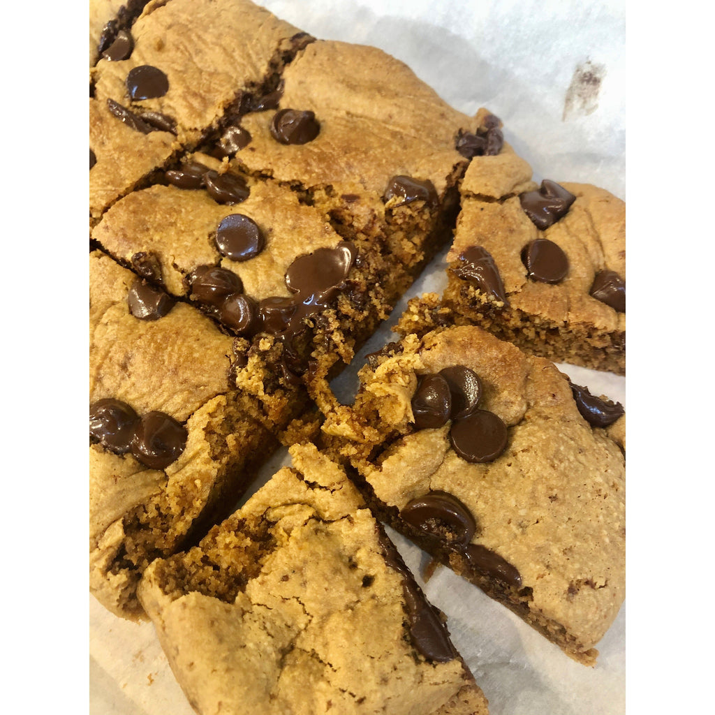 Chewy Cookie Dough Squares with Plant Protein