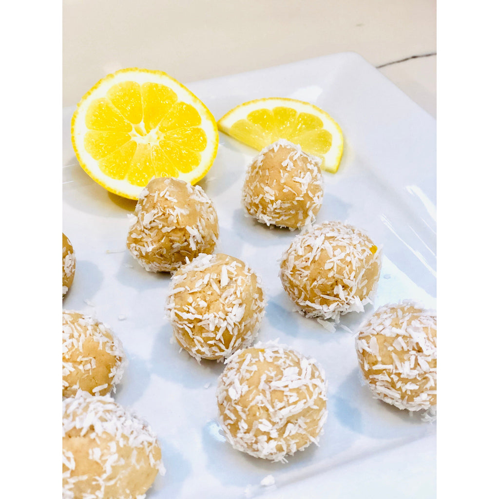 Lemon Coconut Protein Bliss Balls