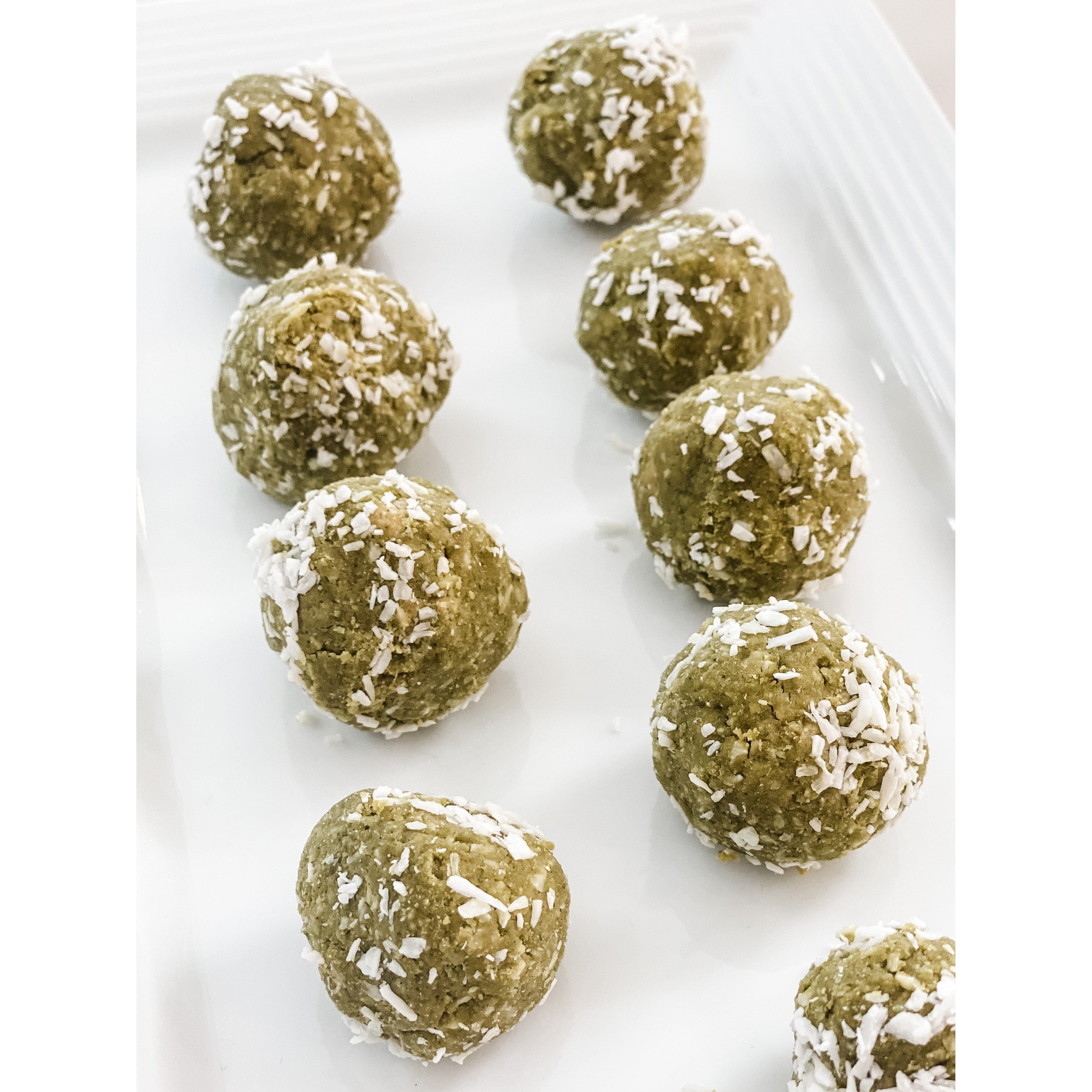 Matcha Coconut Energy Balls - Niyama Wellness