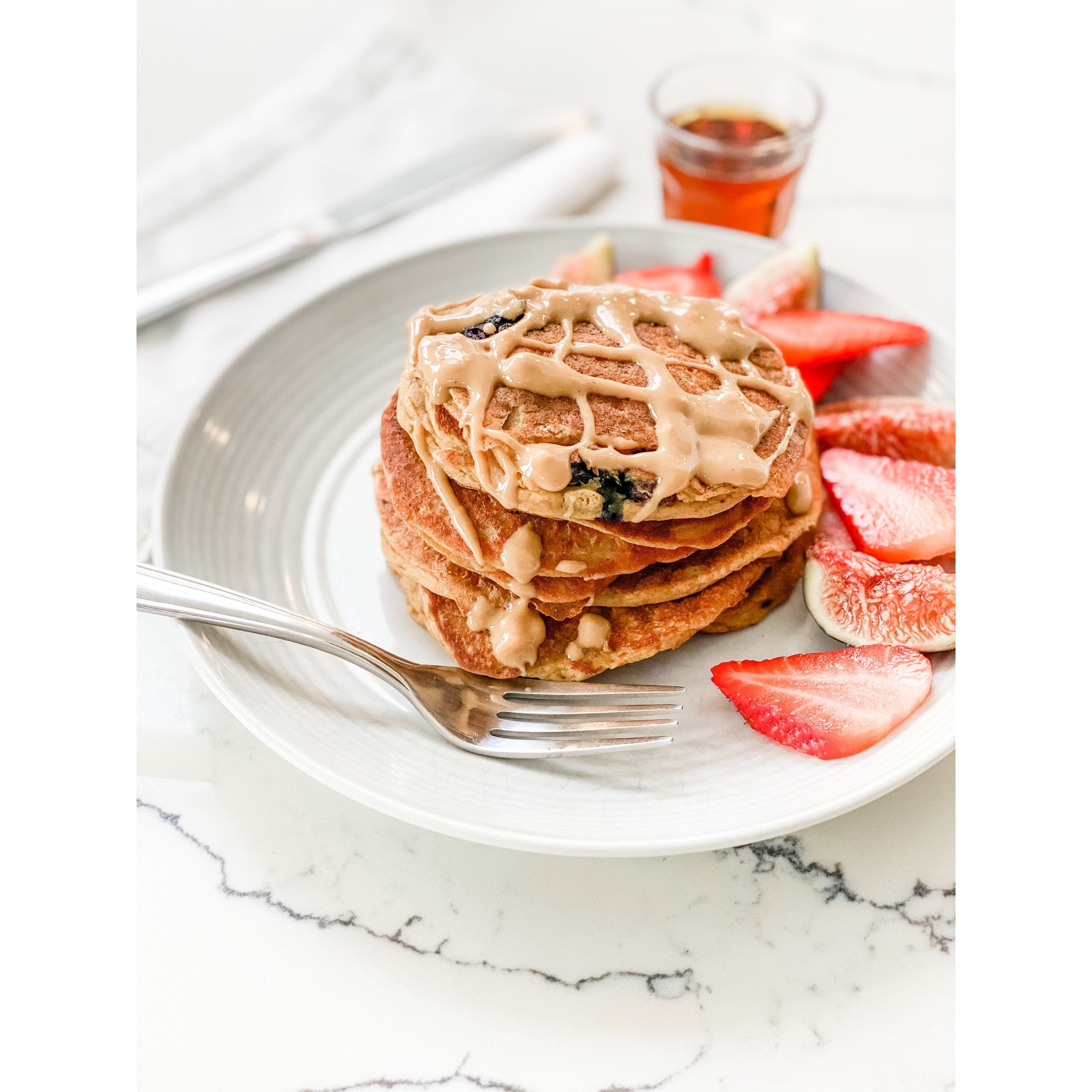 The BEST Blueberry Plant Protein Pancakes - Niyama Wellness