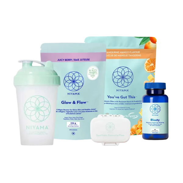 Healthy Beauty コーヒ、きなこ Happy Gut, Healthy Glow | Gut Health & Collagen Bundle Canada