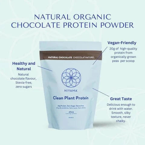 Clean Plant Protein Powder - 14 servings - Stevia-free - Organic – Nourish | Niyama Wellness