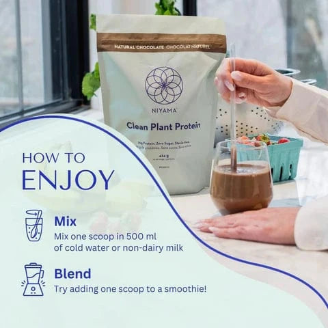 Clean Plant Protein Powder - 14 servings - Stevia-free - Organic – Nourish | Niyama Wellness