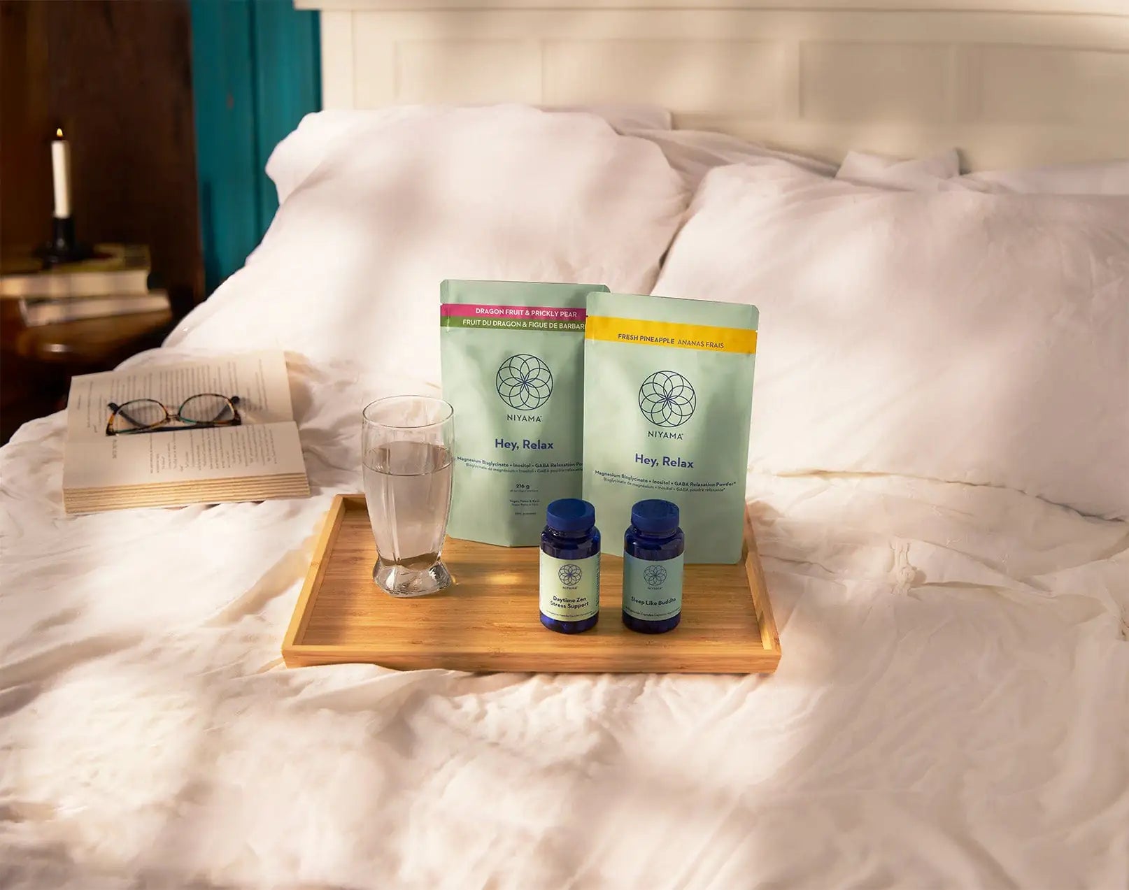 Hey Relax Magnesium Glycinate Powder - Available in 2 Flavours by Niyama Wellness