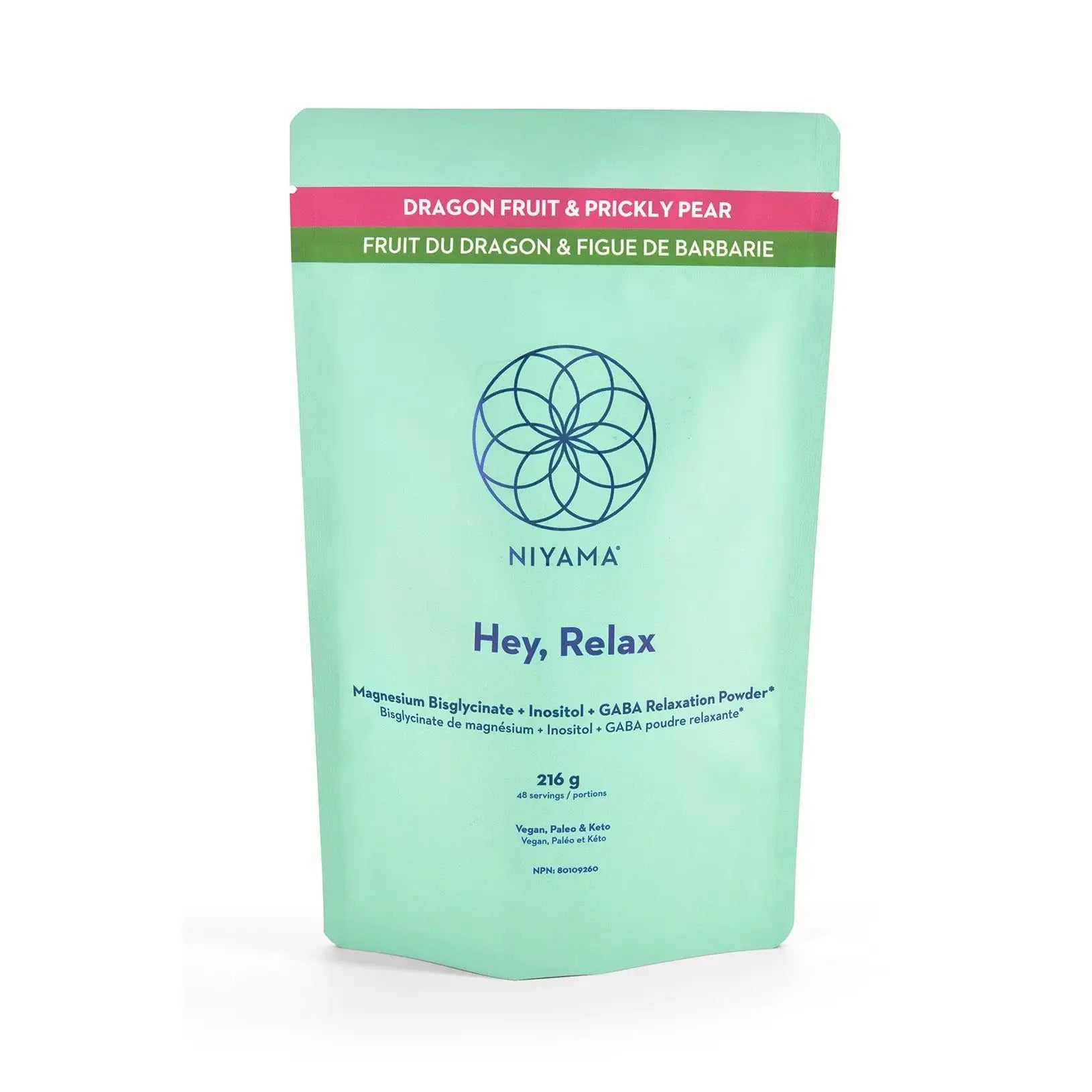 Hey Relax Magnesium Glycinate Powder - Available in 2 Flavours – Dragon Fruit Prickly Pear | Niyama Wellness