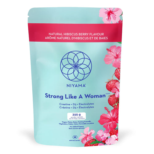 Strong Like a Woman Creatine + D3 + Electrolytes – Hibiscus Berry Flavour | Niyama Wellness
