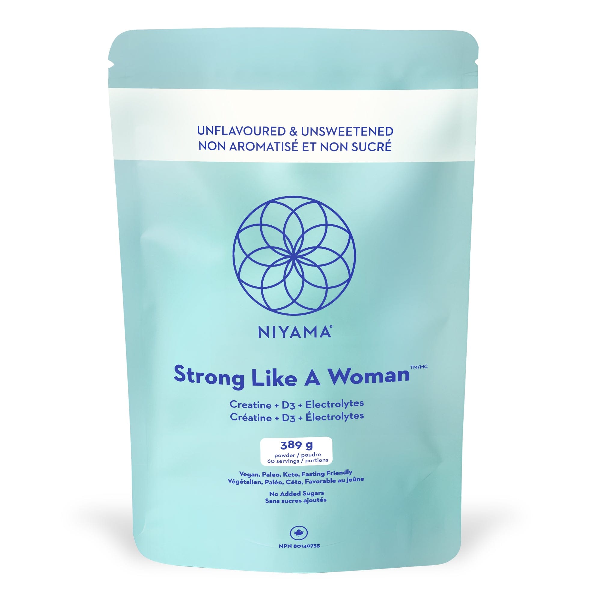 Strong Like a Woman Creatine + D3 + Electrolytes – Unflavoured | Niyama Wellness