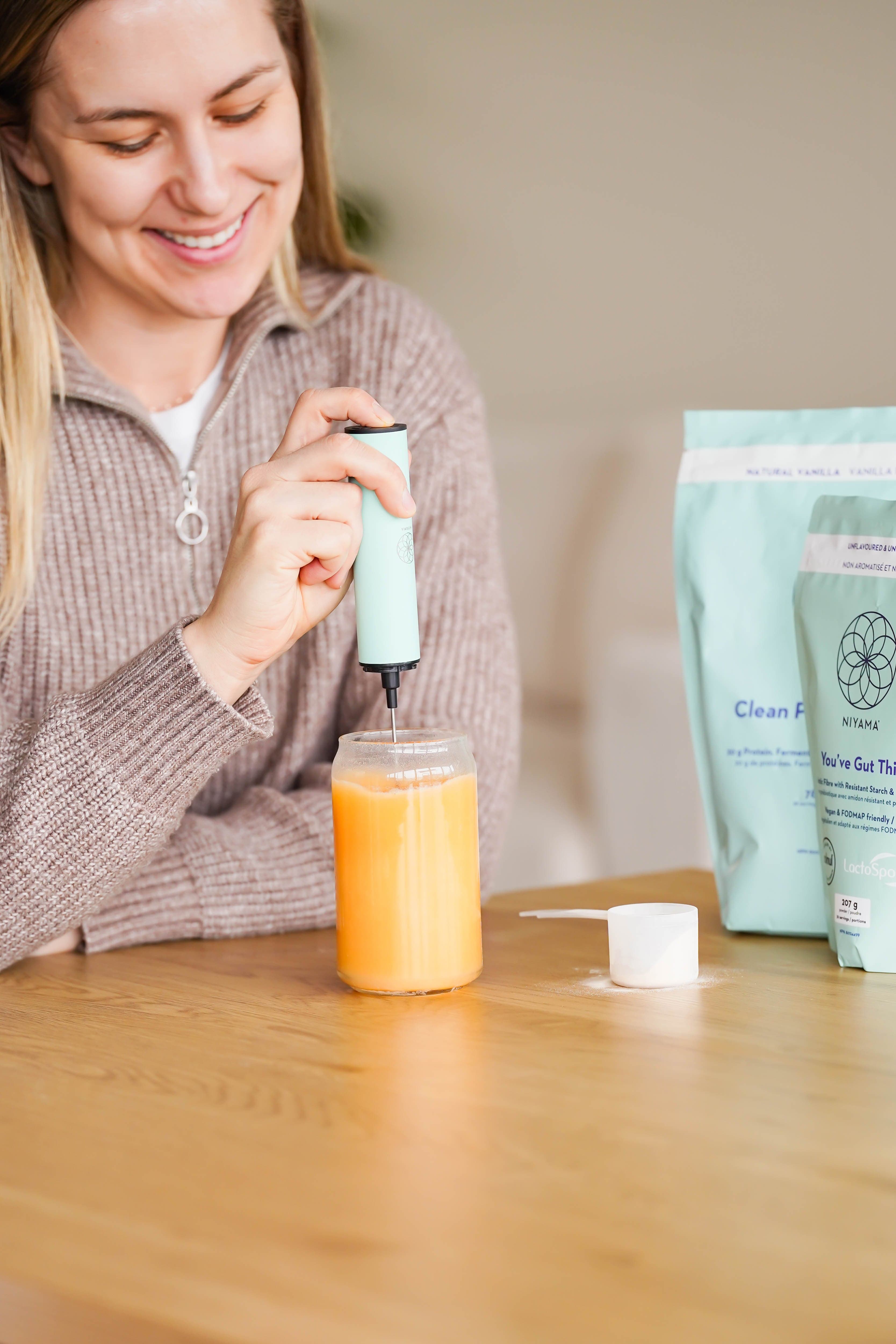 Whizzy Supplement Mixer & Frother – Accessories Gear | Niyama Wellness