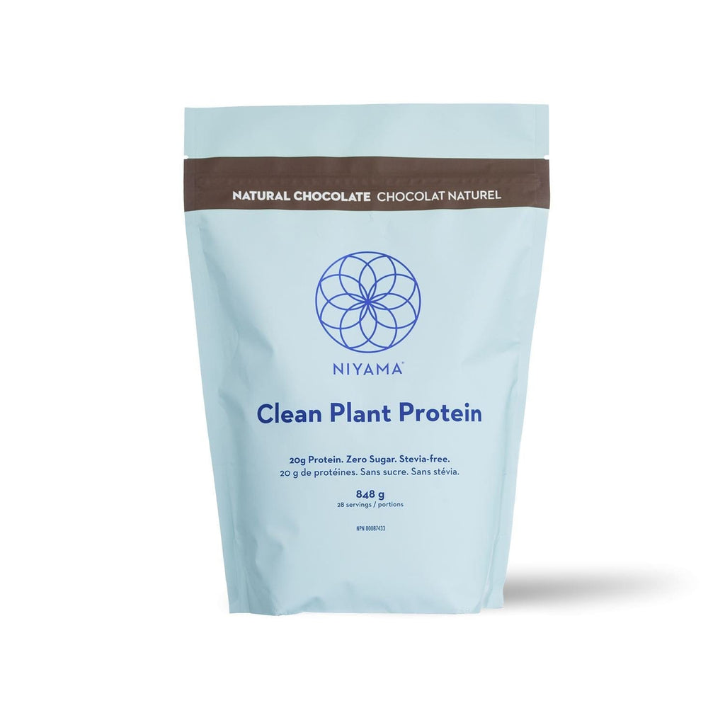 Clean Plant Protein Powder 28 servings- Natural Chocolate - Stevia-free - with real Organic Cocoa niyama-yoga-wellness-store Nourish 28 / powder