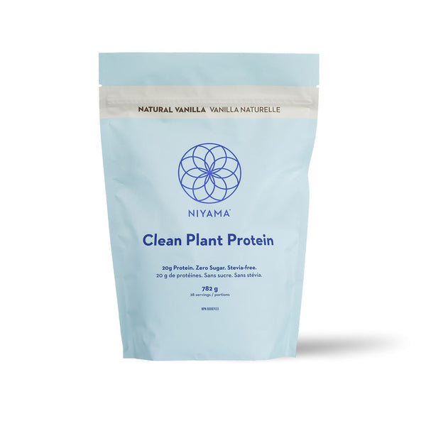 Clean Plant Protein Powder - 28 servings - Natural Vanilla - Stevia-free - Organic - Niyama Wellness