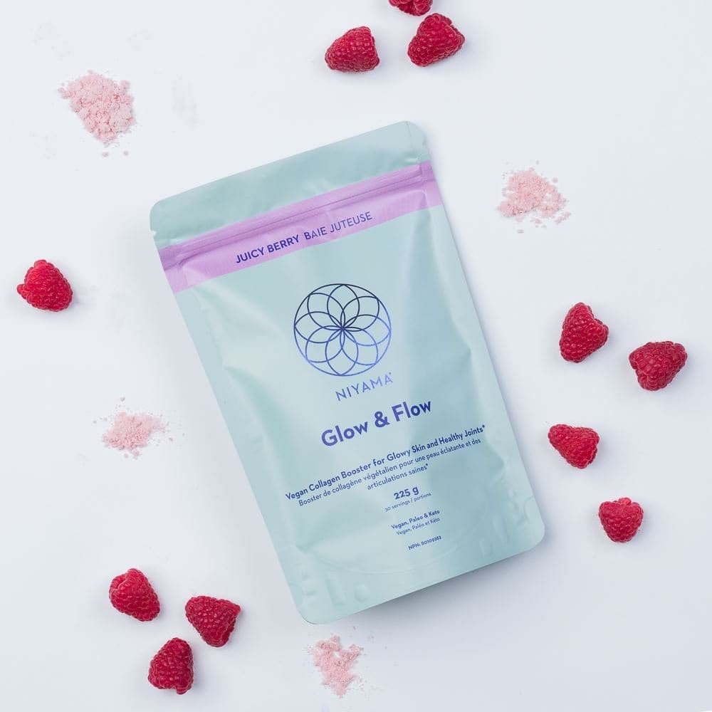 Glow & Flow Vegan Collagen Booster Powder- Juicy Berry Flavour Niyama Wellness Nourish