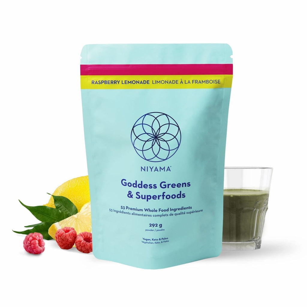 Goddess Greens & Superfoods - 53 Premium Organic Whole Food Plants - 30 servings - TWO FLAVOURS AVAILABLE Niyama Wellness Health & Beauty