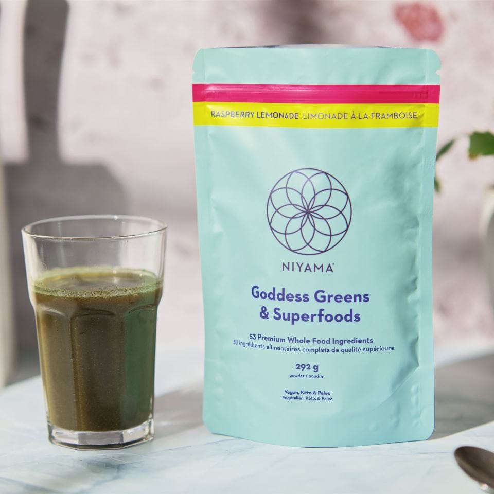 Goddess Greens & Superfoods - 53 Premium Organic Whole Food Plants - 30 servings - TWO FLAVOURS AVAILABLE Niyama Wellness Health & Beauty