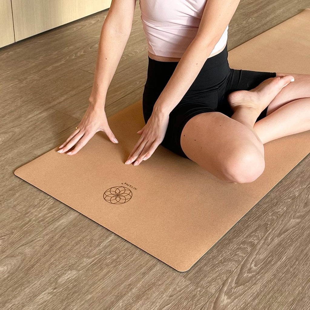Buy FirstFit Premium Organic Cork Yoga Mat for Everyday Use, 100% Natural  Cork & Rubber Non-Slip Extra Grip for Hot Exercise & Meditation Mat - 72 x  24 Inch (Single Sided) Online